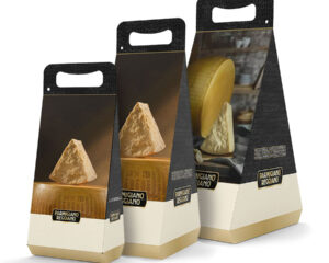 Scatola triangolare regalo formaggio La Madonnina, 3 formati